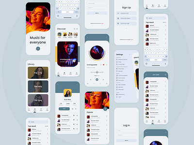 music app design branding design figma graphic design illustration illustrator logo minimal mobile app music app ui ui design user experience user interface ux ux design uxui vector