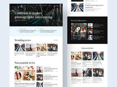 blog website blog clean design design graphic design landing page minimal ui user experience user interface ux uxui webdesign website