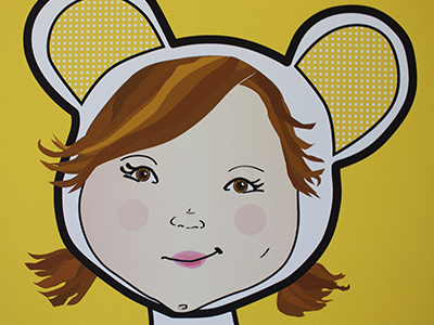 Mouse digital girl illustration mouse