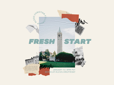 Fresh Start: New Student Welcome Night berkeley bible cal christian collage college fellowship flyer ministry