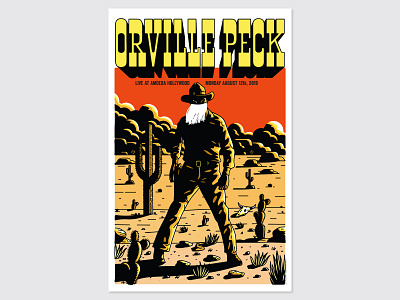 Orville Peck at Amoeba Hollywood poster riso risograph