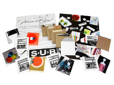 Sub Pop Record Store Day 2011 CD Compilation art print cd illustration packaging poster type vector