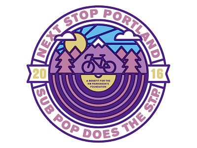 SP Does STP 2016 bike mountain music parkinsons purple stp sub pop