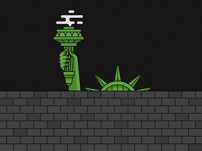 Lady Liberty art liberty no wall politics statue topical wall
