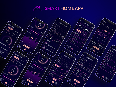 Smart Home App UI Design app design graphic design ui