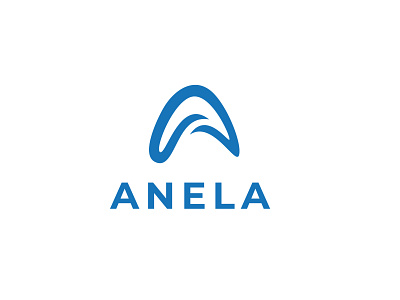 Anela branding flat icon illustrator logo design