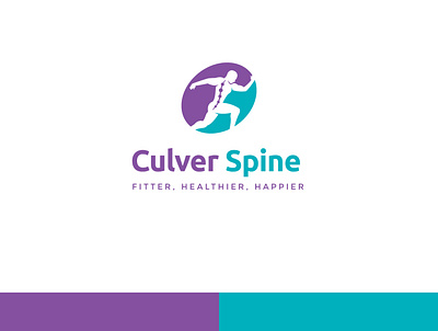 Culver Spine branding flat illustrator logo design minimal vector