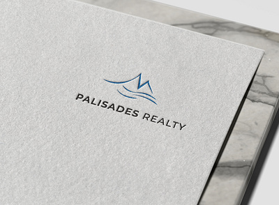 Palisades Reality branding illustrator logo design minimal vector