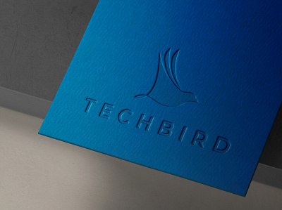 TECHBIRD branding logo design minimal modern logo vector