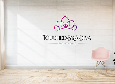 Touched By A Diva branding design illustrator logo logo design modern logo