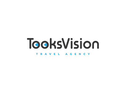TooksVision branding flat logo logo design minimal modern logo typography