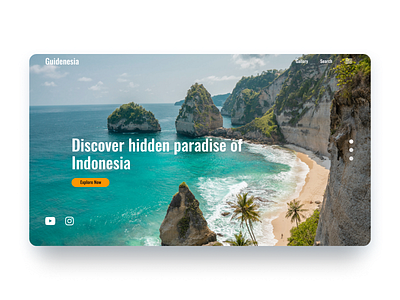 Travel Agency Landing Page agency beach design graphic design indonesia mountain tour travel travelagency ui uidesign uiux ux uxdesign website world
