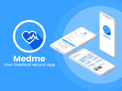 MedMe - Medical Record App appdesign branding design graphic design medical medicalrecord ui uidesign uiux ux uxdesign website
