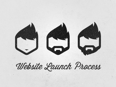The Website Launch Process beard evolution funny