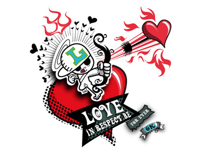 Love in respect 2 illustration sticker