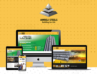 Amreli Steels design ux web