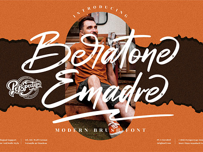 Beratone Emadre - Modern Brush Font