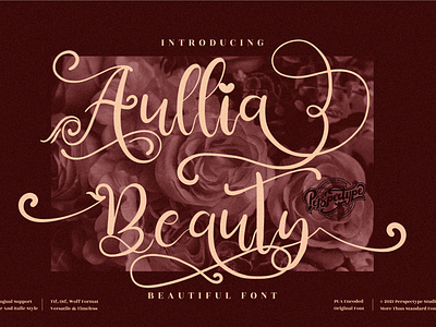 Aullia Beauty - Beautiful Script Font