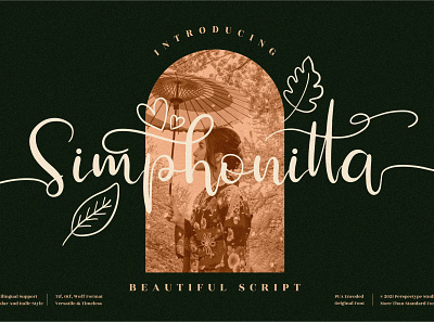 Simphonitta - Beautiful Script Font app branding design icon illustration logo typography ui ux vector web