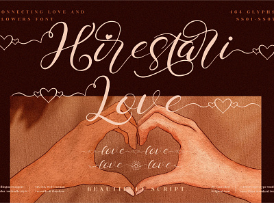 Hirestari Love - Beautiful Script Font app branding design icon illustration logo typography ui ux vector web