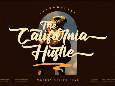 The California Hustle - Modern Script Font app branding design icon illustration logo typography ui ux vector web