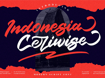 Indonesia Ceriwise - Modern Script Font app branding design icon illustration logo typography ui ux vector web
