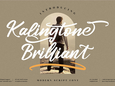 Kalingtone Brilliant - Modern Script Font app branding design icon illustration logo minimal typography ui ux vector web