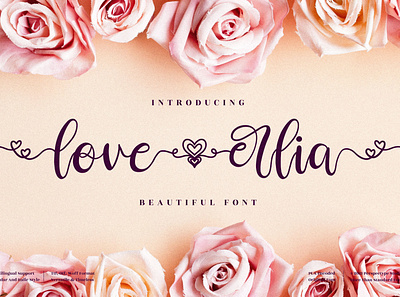 love erlia - Beautiful Script Font app branding design icon illustration logo minimal typography ui ux vector web