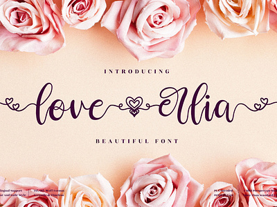 love erlia - Beautiful Script Font