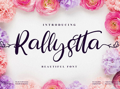 Rallystta - Beautiful Script Font app branding design icon illustration logo typography ui ux vector web