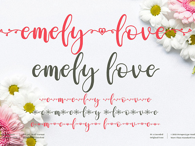 emely love - Beautiful Script Font