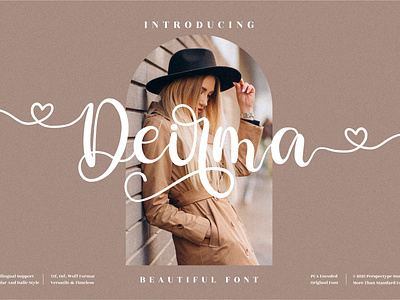 Deirma - Beautiful Script Font app branding design icon illustration logo minimal typography ui ux vector web