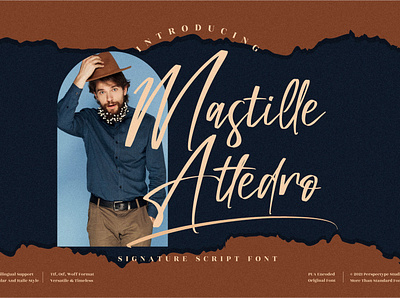 Mastille Attedro - Signature Script Font app branding design icon illustration logo typography ui ux vector web