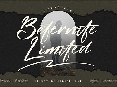 Beternite Limited - Signature Script Font app branding design icon illustration logo minimal typography ui ux vector web