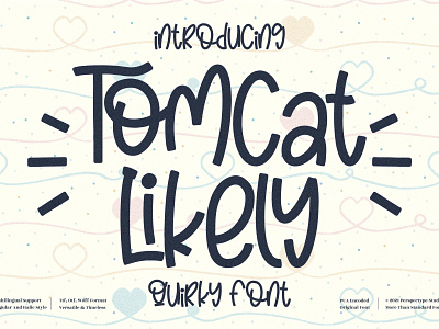 Tomcat Likely - Quirky Handwritten Font app branding design icon illustration logo typography ui ux vector web