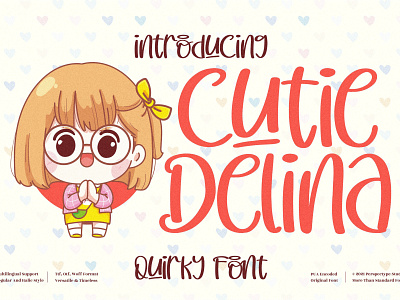 Cutie Delina - Quirky Handwritten Font