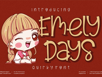 Emely Days - Quirky Handwritten Font app branding design icon illustration logo typography ui ux vector web