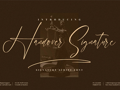 Handover Signature - Signature Script Font