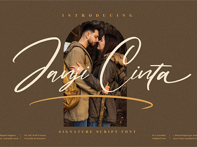 Janji Cinta - Signature Script Font