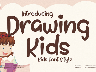 Drawing Kids - Quirky Handwritten Font app branding design icon illustration logo typography ui ux vector web