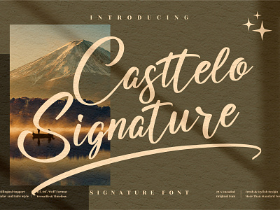 Casttelo Signature - Signature Script Font app branding design icon illustration logo minimal typography ui ux vector web