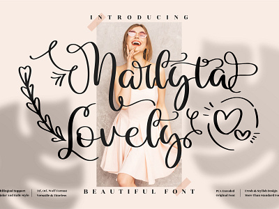 Marlyta Lovely - Beautiful Script Font app branding design icon illustration logo typography ui ux vector web