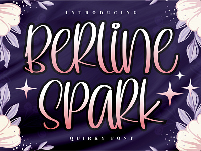 Berline Spark - Quirky Handwritten Font app branding design icon illustration logo typography ui ux vector web