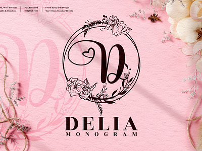 Delia Monogram - Decorative Font