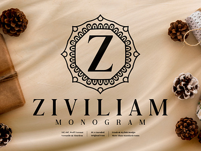 Ziviliam Monogram - Decorative Font