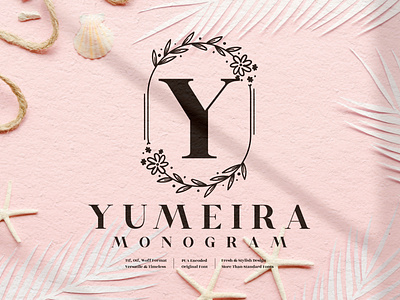 Yumeira Monogram - Decorative Font app branding design icon illustration logo minimal typography ui ux vector web