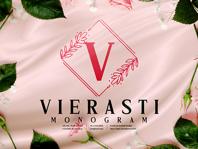 Vierasti Monogram - Decorative Font animation app branding design icon illustration logo minimal typography ui ux vector web