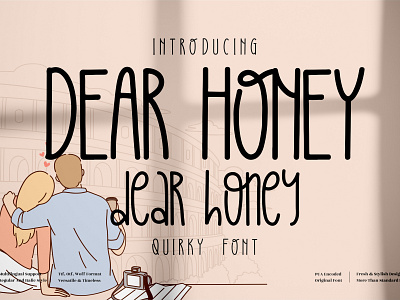 DEAR HONEY - Quirky Handwritten Font app branding design icon illustration logo typography ui ux vector