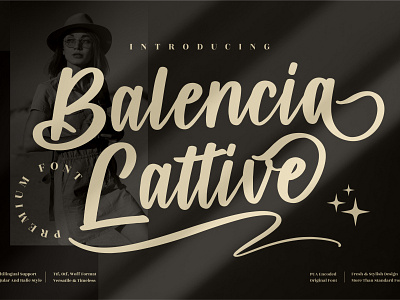 Balencia Lattive - Signature Script Font 3d animation app branding design graphic design icon illustration logo motion graphics typography ui ux vector