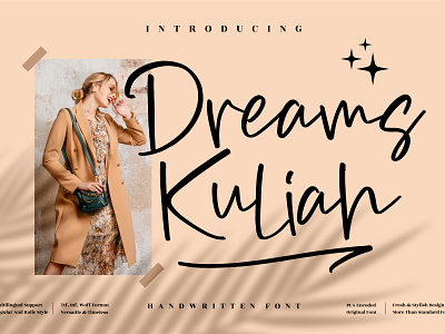 Dreams Kuliah - Beautiful Handwritten Font 3d animation app branding design graphic design icon illustration logo motion graphics typography ui ux vector
